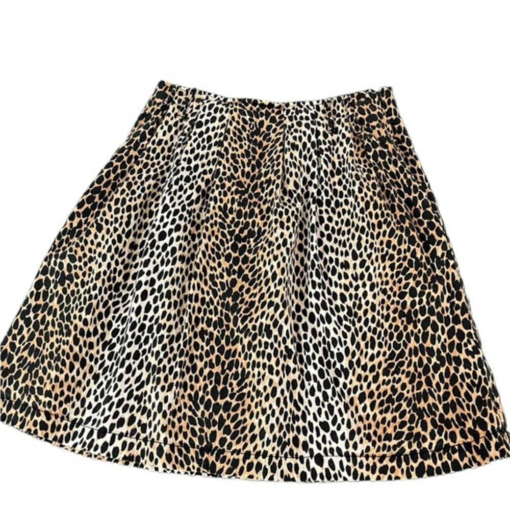 White House Black Market Pencil Skirt Womens 6 Animal Leopard Cheetah (390)